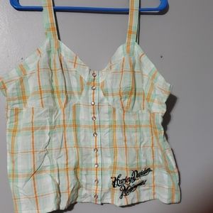 Harley Davidson's corset style top